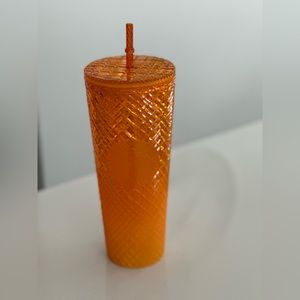 NWT Starbucks 2022 Venti Mango Ombre Jeweled Tumbler
